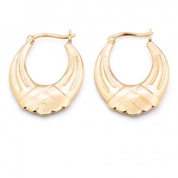 9ct Gold 2.2g Hoop Earrings